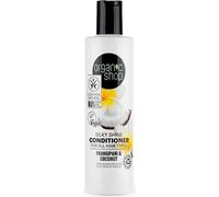 Organic Shop Tutti i tipi di capelli Silky Shine Balsamo Frangipane e Cocco, 280 ml