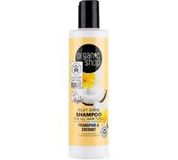 Organic Shop Tutti i tipi di capelli Silky Shine Shampoo Frangipane e Cocco, 280 ml