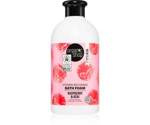 Organic Shop Organic Raspberry & Acai schiuma da bagno alle vitamine 500 ml