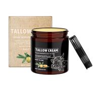 Organic Tallow Face Cream, Grass-Fed Beef Tallow Balm, Infused With Raw Wild Honey, Deeply Moisturizing & Nourishing, (120g), Perfect For Soft, Supple Skin & Natural