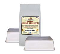 Organic Unrefined Raw MANGO BUTTER 2 LB (32 oz) BLOCKS, Light Mango Aroma, Non-Greasy Base for Beauty, Skin Moisturizing, DIY Base for Body Butter & Soap Making