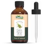Organic Zing Cypress Oil | Pure & Natural Essential Oil for Skincare, Hair Care & Massage - 118ml/3.99fl oz