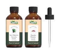 Organic Zing Oil Combo : Saw Palmetto (Serenoa Repens) - 30 ml/1,01fl oz & Manuka (Leptospermum scoparium) Oil - 30 ml/1,01 fl oz