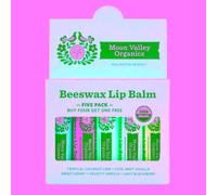 Organico Cera D'Api Burro Cacao Varietà Confezione 5 Conte By Moon Valley