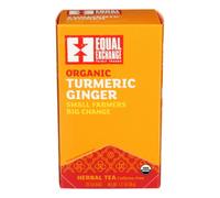 Organico Curcuma Zenzero Tè 20 Sacchetti (Contenitore Da 6) By Equal Exchange