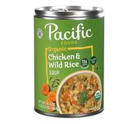 Organico Pollo E Selvatico Riso Minestra 482ml (Contenitore Da 12) Pacific Foods