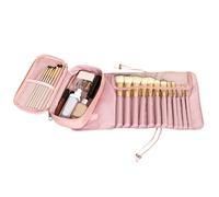 Organisateur de pinceaux de maquillage de voyage- pinceaux cosmétiques roulants | Pinceau de maquillage étanche Roll Up Case Pouch Holder, Étui à pinceaux de maquillage de voyage, Portable Roll