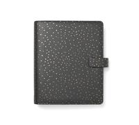 Organiser f.to A5 233x217x46mm c/cinturino Confetti nero Filofax Carbone