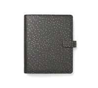 Organiser f.to A5 233x217x46mm c/cinturino Confetti nero Filofax - NUOVO