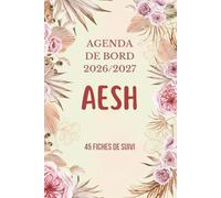 Organiseur AESH 2026/2027 : Agenda de Bord AESH 2026 2027 | Planificateur Semainier, Calendrier et Vacances Scolaire, 45 Fiches de suivi des élèves en situation de handicap, Cadeau AESH d'école | A5.