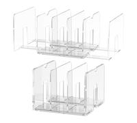 Organizador De Archivos De Escritorio - Soporte De Archivos Retráctil Para Escritorio | 2 Piezas, Como Se Muestra, Organización De 5 Secciones Y Almacenamiento Para Cartas Papel Book College School
