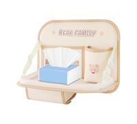 Organizador De Asiento Trasero Para Coche - Almacenamiento Plegable De Cuero Resistente Al Agua, Organizadores De Respaldo De Asiento Automotriz Con Bandeja De Comida, Para Camión, SUV, Sedán