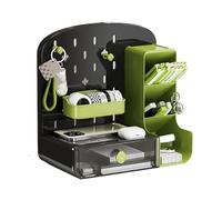 Organizador de escritorio con tablero perforado, Organizador de escritorio con tablero perforado, Estante organizador de escritorio para dormitorio, Estante organizador de escritorio con tablero