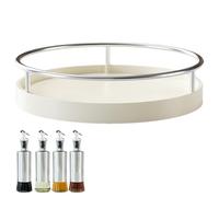 Organizador de plato giratorio de cocina,Bandeja giratoria de cocina, Organizador de gabinete con estante para especias, Armario para refrigerador de encimera de cocina, organizadores y almacenamiento