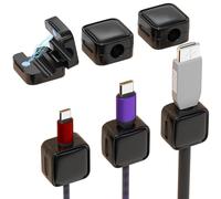 Organizadores De Cables De Escritorio, Organizador De Escritorio De Alambre | Clips Organizadores De Cables Magnéticos Multifunción - Enrollador De Cable Adhesivo Magnético 6X, Accesorios De