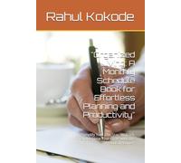 "Organized Living: A Monthly Schedule Book for Effortless Planning and Productivity": "Simplify Your Life, Stay on Track, and Achieve Your Goals with This Practical Planner"