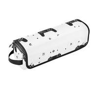 Organizer 2 in 1 per strumenti per capelli con cuscinetto resistente al calore, borsa da viaggio organizer per ferri da stiro, piastre, arricciacapelli, joystick per videogiochi, bianco