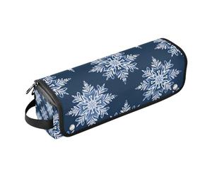 Organizer 2 in 1 per strumenti per capelli con cuscinetto resistente al calore, borsa da viaggio organizer per utensili caldi e accessori per la cura dei capelli, stile nautico, spiaggia, oceano,