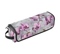 Organizer 2 in 1 per strumenti per capelli, con cuscinetto resistente al calore, impermeabile, organizer da viaggio per ferri da stiro, piastre, ferri arricciacapelli, fiori di orchidea dolce, color