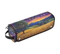 Organizer 2 in 1 per strumenti per capelli, con cuscinetto resistente al calore, per ferri da stiro, piastre, arricciacapelli, cielo notturno, campagna, stelle vorticose, portatile, da viaggio