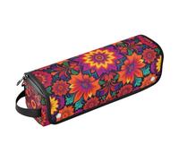 Organizer 2 in 1 per strumenti per capelli con tappetino in ferro, grande capacità, organizer per strumenti per ferro da stiro e accessori per la cura dei capelli, con stampa mandala floreale bohémien