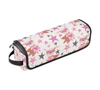 Organizer 2 in 1 per strumenti per capelli, con tappetino in ferro, impermeabile, organizer da viaggio per ferri da stiro, piastre, arricciacapelli, organizer portatile carino e carino