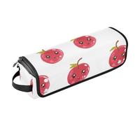 Organizer 2 in 1 per strumenti per capelli con tappetino resistente al calore, impermeabile, organizer da viaggio per ferro da stiro piatto e accessori per la cura dei capelli, frutta di ribes rosso
