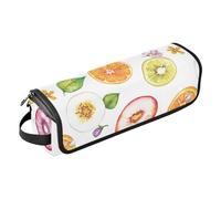 Organizer 2 in 1 per strumenti per capelli, con tappetino rimovibile resistente al calore, grande custodia da viaggio per piastre, piastre, arricciacapelli, frutta fresca Serviceberry, colore bianco