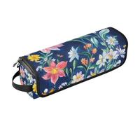 Organizer 2 in 1 per strumenti per capelli e tappetino resistente al calore con cerniera, grande capacità, organizer per strumenti per capelli per ferro da stiro, accessori per la cura dei capelli