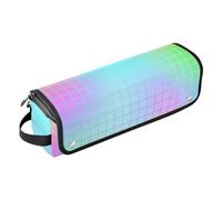 Organizer 2 in 1 per strumenti per capelli e tappetino resistente al calore, grande capacità, organizer per piastre piatte, piastre arricciacapelli, design laser colorato, borsa da viaggio per donne,