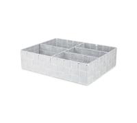 Organizer 5 scomparti Toronto bianco grigio 32x25x8 cm