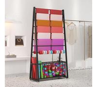 Organizer a 15 ripiani con supporto a doppia faccia e cesto portaoggetti per artigianato e negozio di regali al dettaglio