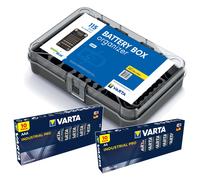 Organizer a batteria GreenBlue Varta Box GB189 + 10x batteri AA i 10x batteri AA