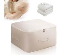 Organizer a compressione ultra salvaspazio, 2024, salvaspazio, per trapunte, piumini, trapunte (beige, XL, 52 x 42 x 60 cm)