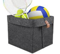 Organizer a cubo in feltro, pieghevole, 12 l, in tessuto, per vestiti, libri, articoli di cancelleria, per la cameretta dei bambini, sotto il letto