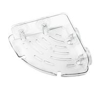 ORGANIZER A MURO BAGNO UFFICIO CUCINA VENTOSA CONTENITORE ANGOLARE TRASPARENTE