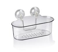 ORGANIZER A MURO BAGNO UFFICIO CUCINA VENTOSA CONTENITORE GRANDE TRASPARENTE AIR