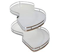 Organizer ad angolo cieco estraibile, sistema di scaffali a 2 ripiani per armadio angolare da 50,8 cm, massimizza lo spazio di archiviazione e l'accessibilità in cucina