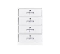 Organizer Armadietto classificatore Piccolo armadietto corto con cassetto con chiusura sotto la scrivania Armadietto for attività Armadietto for dati a 4 cassetti Armadietto for dati sul comodino Arma