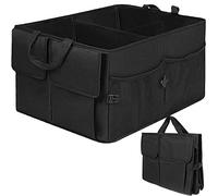 Organizer Auto per baule portaoggetti bagagliaio pieghevole nero con tasche