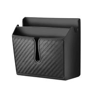 Organizer Auto per Fessura Sedile, Portacellulare Nero in Plastica e Cuoio | Accesso Rapido per Smartphone e Cavi, Mantiene L’auto Ordinata, per Conducenti e Noleggio