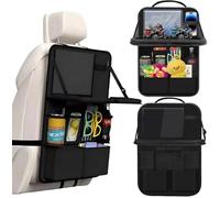 Organizer Auto per Protezione Sedile Auto Bambini e Copri Sedile Autos Bambini - Con Tavolo Pieghevole, Multifunzione Impermeabile e Numerose Tasche, Protezione per il Sediles Posteriore dei Bambinis