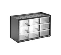 ORGANIZER BLACK & DECKER 1-93-978 - 9 cassetti, impilabile e predisposto per fissaggio a parete