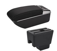 Organizer Braccioli Per Kaptur Box Bracciolo Parti Di Retrofit Scatola Di Immagazzinaggio Dedicata Accessori Auto Portacenere Bracciolo Interno poggiabraccio(D2 Black black NoUSB)