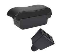 Organizer Braccioli Per Logan 2 Per Sandero 2 Box Bracciolo Per Auto Interni Speciali Parti Di Retrofit Bracciolo Per Scatola Portaoggetti Centrale poggiabraccio(C3 Black white NOUSB)