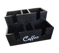 Organizer Caffè Bar Organizer con Sei Scomparti Portautensili Porta Bustine Tè
