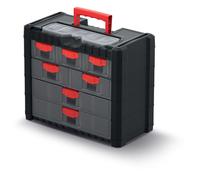 Organizer cassetta valigetta per attrezzi portatile impilabile appendibile