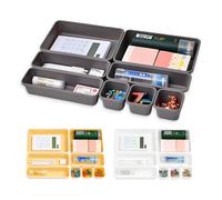 Organizer Cassetto Salvaspazio 8 Pezzi Multiuso per Casa Ufficio Bagno e Makeup