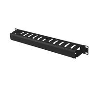 ORGANIZER CAVI 19 1U CON COPERCHIO TIPO A NERO AK-1704-B