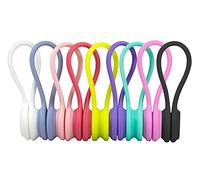 Organizer Cavi Magnetico, 9 Pcs Silicone Riutilizzabili Organizzatore Clip, Colorato Fascette Cable Organizza Clips, Magnetiche Fermacavi per Cavo Cuffie, Cavo USB e Cavi di Ricarica